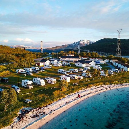 Tjeldsundbrua Camping Hotel Evenskjer Bagian luar foto