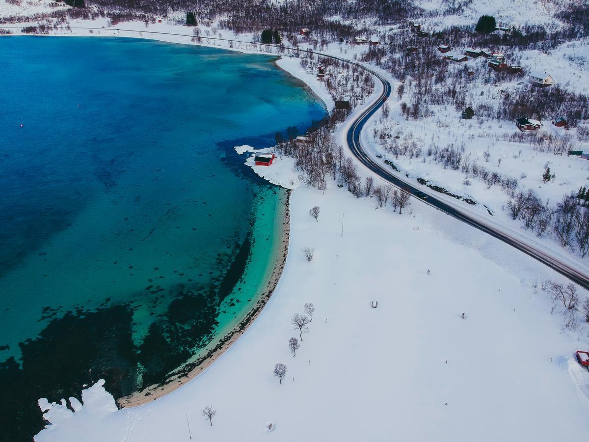 Tjeldsundbrua Camping Hotel Evenskjer Bagian luar foto