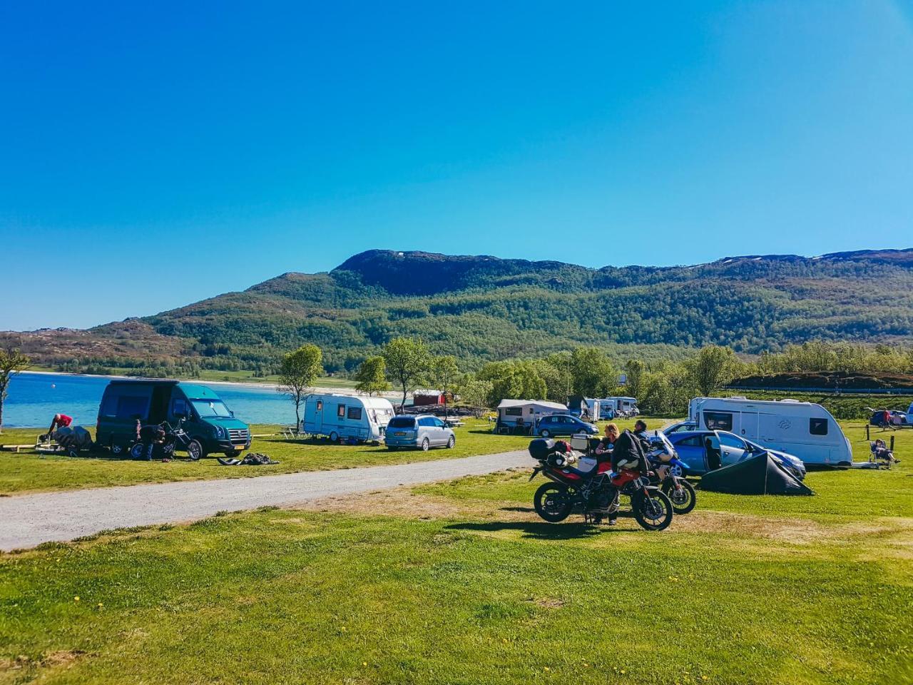 Tjeldsundbrua Camping Hotel Evenskjer Bagian luar foto